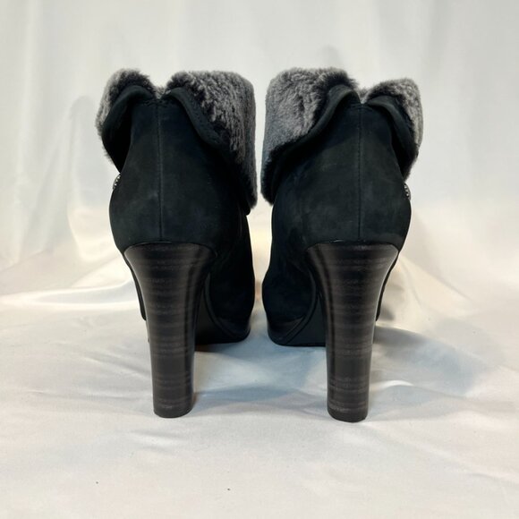 UGG Dandylion Gray/Black Heeled Ankle Boots | Women’s 8 - Picture 3 of 4